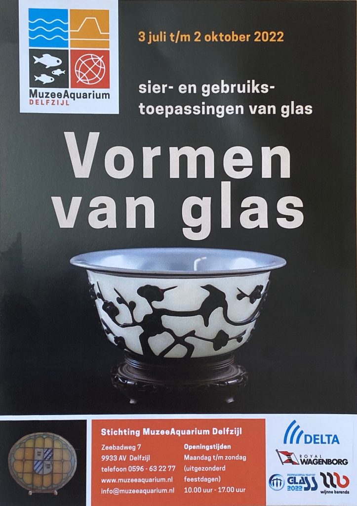 Poster Tentoonstelling Vormen van glas, MuzeeAquarium Delfzijl